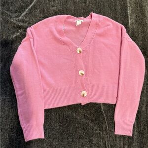 Rue21 Pink Ribbed Knit Cardigan Sweater